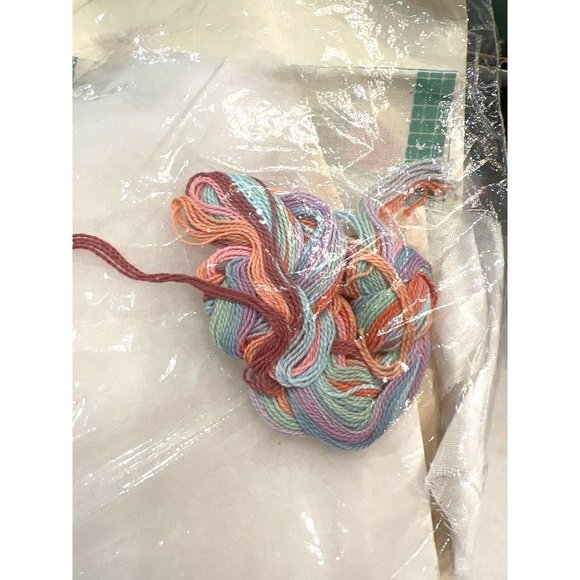 The Creative Circle Quilted Hearts 0482 Embroidery Kit Pink Blue Sealed - Picture 3 of 7